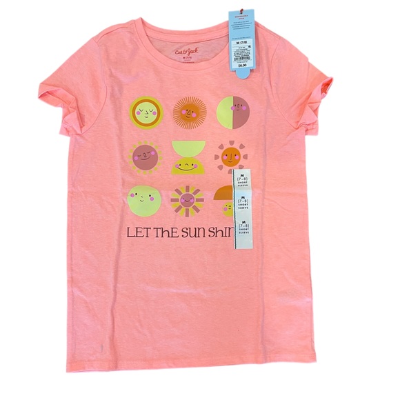 NWT Girls 7/8 Cat & Jack T-Shirts - Picture 3 of 5